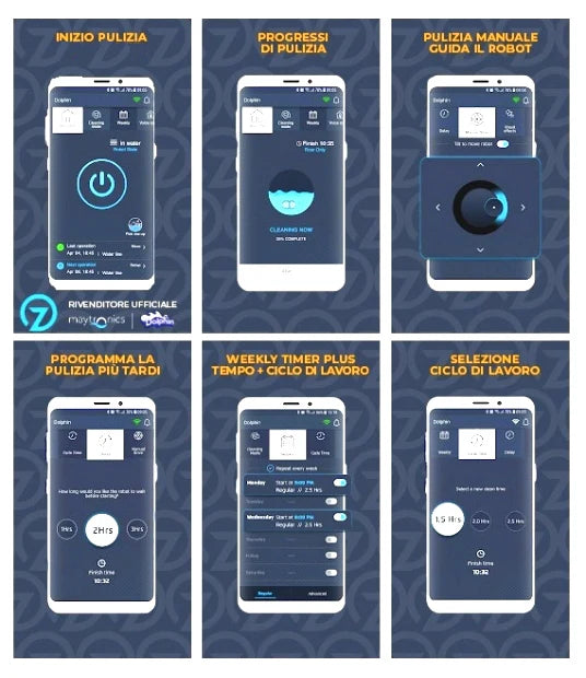 Dolphin SX 40i IOT Wi-Fi APP MyDolphin Plus Bluetooth Timer Digital - Robot Elettrico Pulitore per Piscina fino a 12 Mt - FONDO + PARETI + LINEA - MY2025